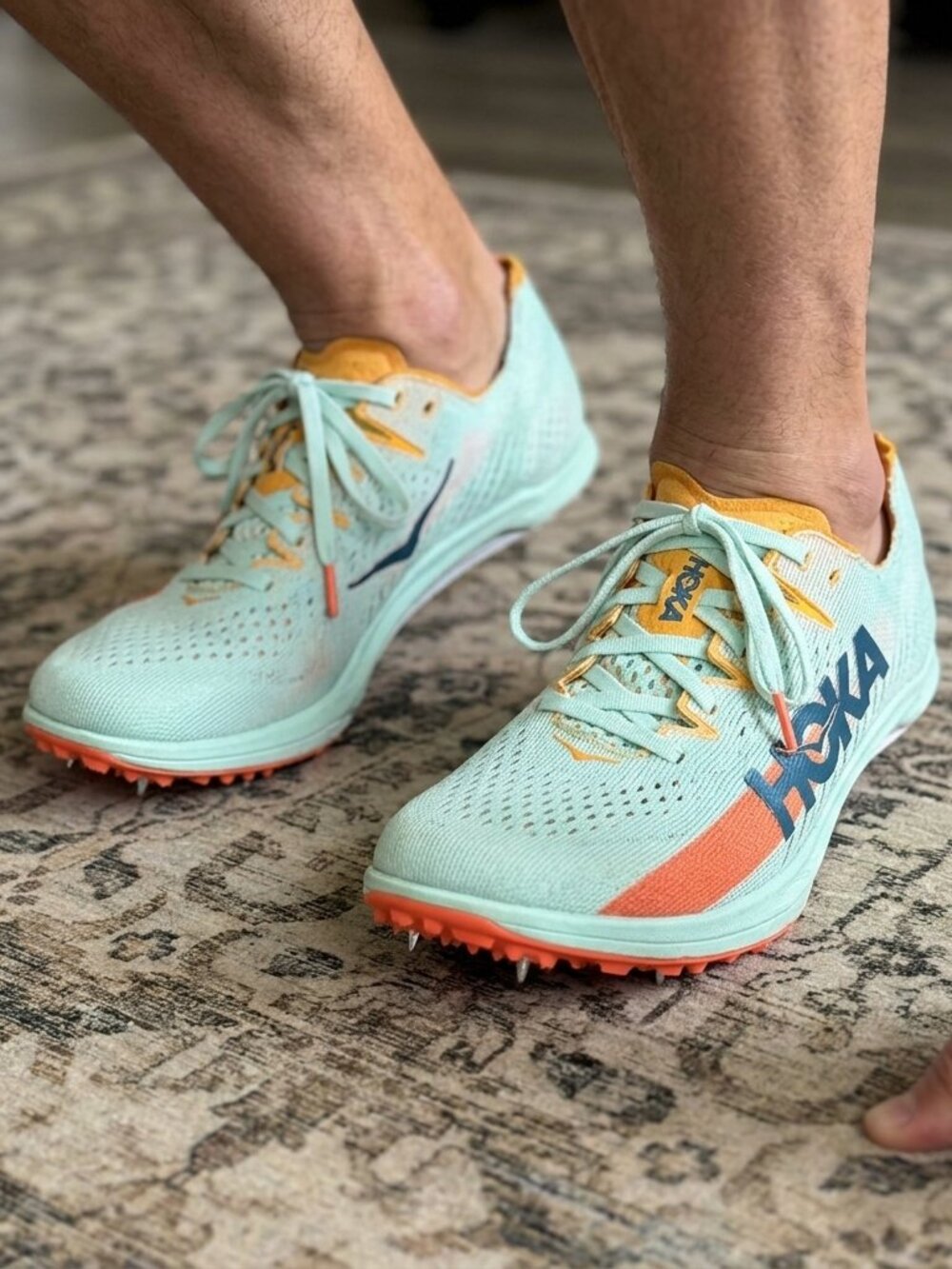 Hoka One One Shoes U Cielo X MD Women's Size 9 Blue/Green Multicolor Track
